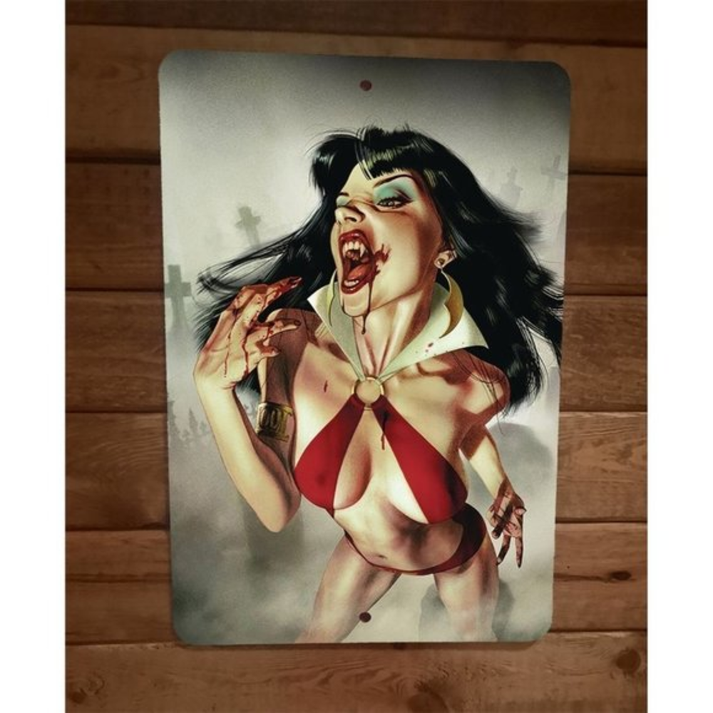 Vampirella 8x12 Metal Wall Sign Poster‎